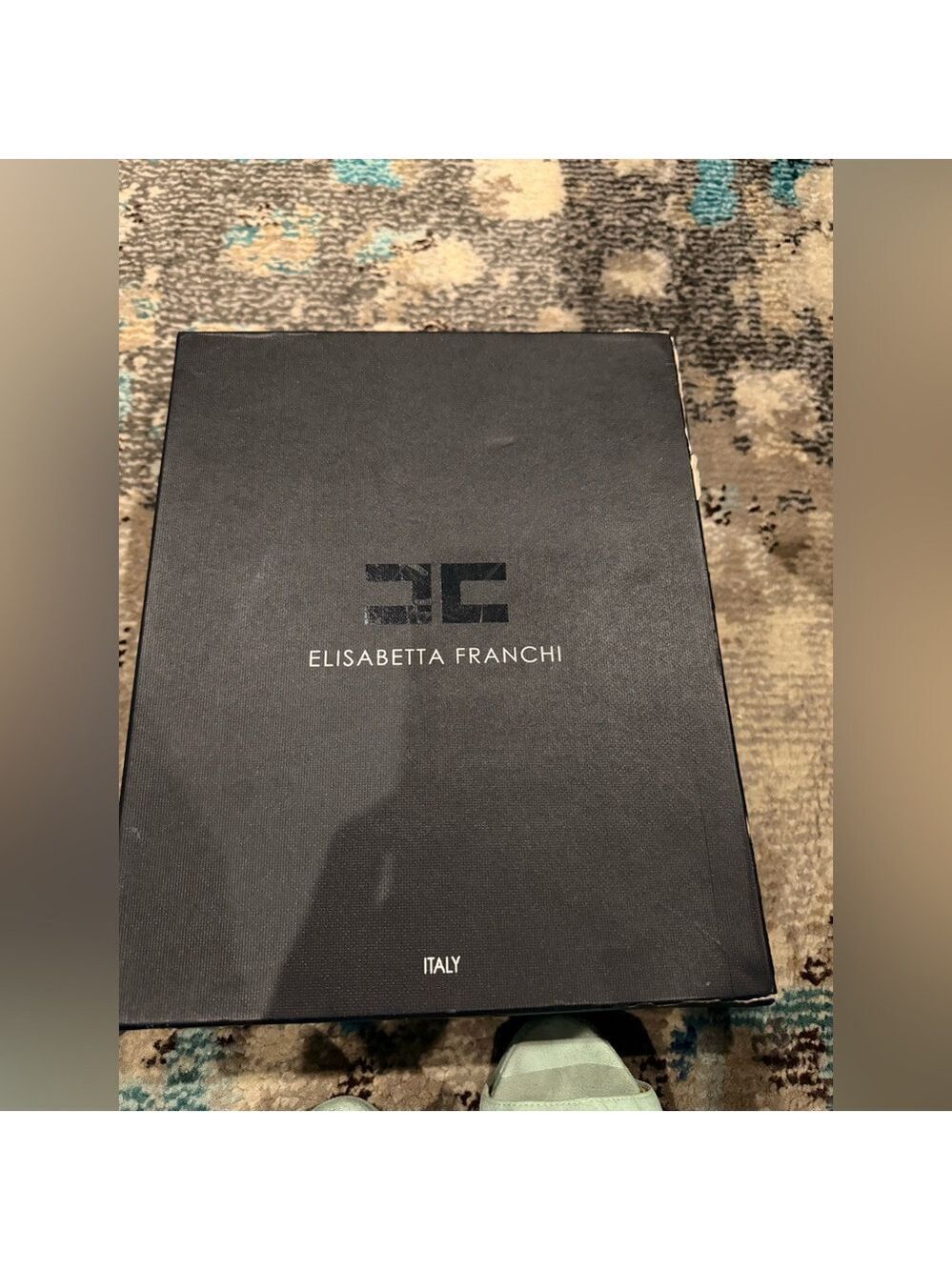 Elisabetta Franchi Mint Green Peep Toe Heels - Picture 6 of 6